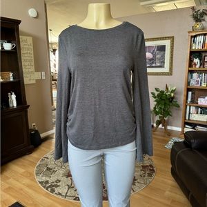ACA gray long bell sleeves lightweight sweater-size M
